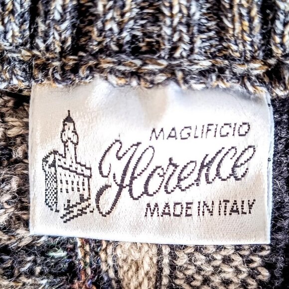 Vintage Maglificio Florence Italian Wool V-Neck Sweater - Picture 3 of 5